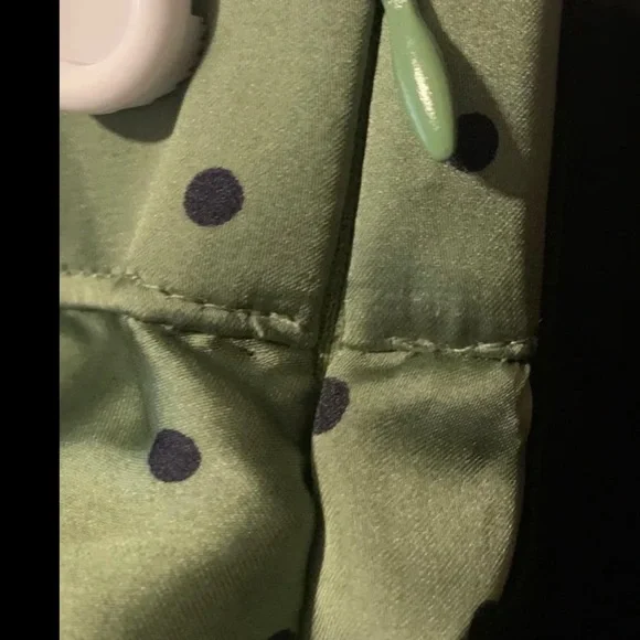 Zara Mint Blue Green Polka Dot Ruching Midi Bloggers Favorite Skirt - Picture 7 of 8